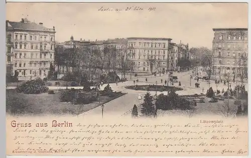 (115582) AK Gruss aus Berlin, Lützowplatz 1902