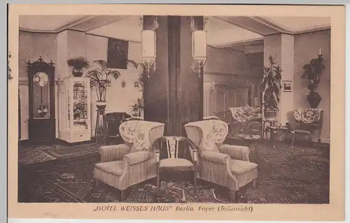 (115084) AK Berlin, Foyer im Hotel Weißes Haus 1931