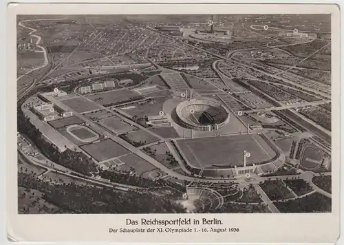 (114472) Foto AK Berlin, Reichssportfeld 1936
