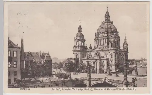 (114096) AK Berlin, Schloss, Apotheke, Dom, Brücke 1929