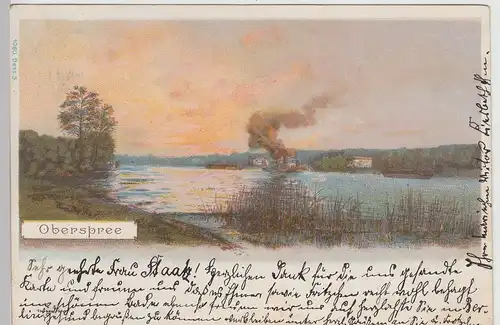 (113971) Künstler AK Oberspree 1901
