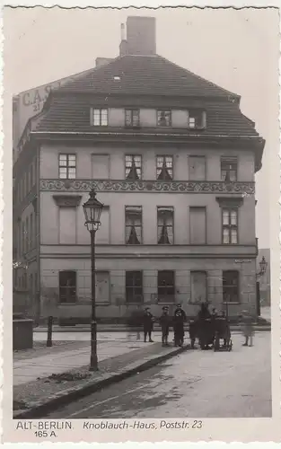 (113279) Foto AK Berlin, Knoblauchhaus, Poststraße, Kinder