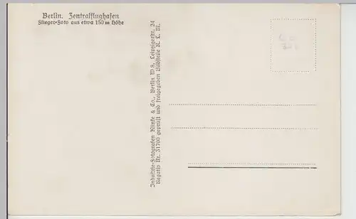 (112698) Foto AK Berlin, Zentralflughafen, Tempelhof, Luftbild 1933-45