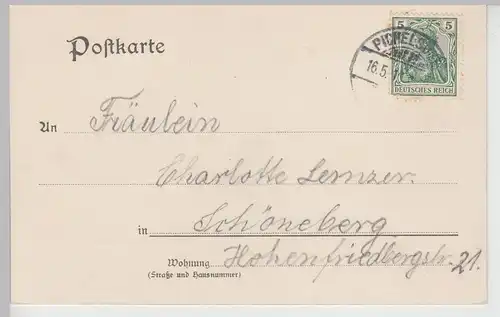 (112517) AK Gruß aus dem Grunewald Berlin, Karlsberg, um 1900, gelaufen 1910