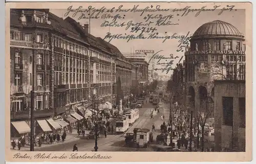 (111828) AK Berlin, Saarlandstraße, Kempinski Haus Vaterland, Straßenbahn 1939