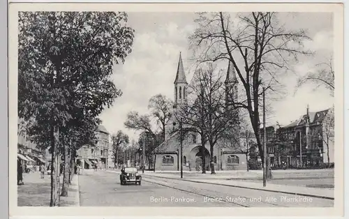 (111522) AK Berlin Pankow, Breite Straße, Alte Pfarrkirche 1961