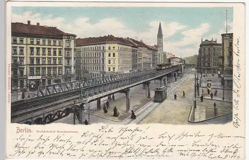 (110593) AK Berlin, Hochbahnhof Oranienstraße 1903