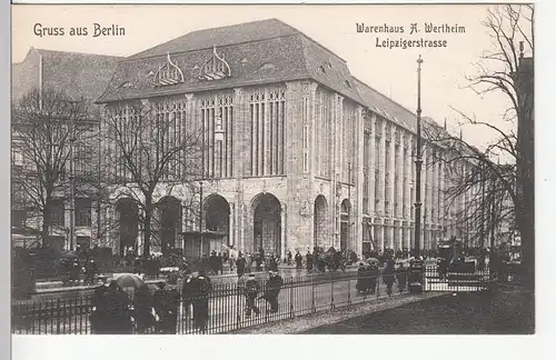 (110586) AK Berlin, Warenhaus Wertheim i.d. Leipzigerstraße, 1910er