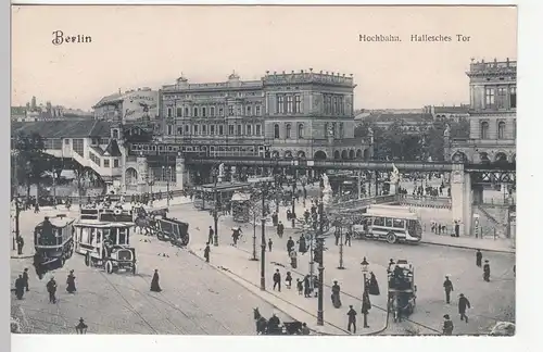 (110583) AK Berlin, Hallesches Tor mit Hochbahn, 1910er
