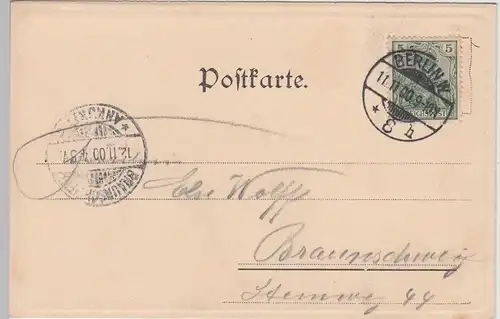 (110475) AK Berlin, Gruss aus dem Kaiser-Keller, Ratsstube 1900