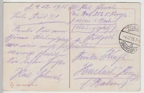 (110063) AK Berlin, Altes Museum, Feldpost 1915