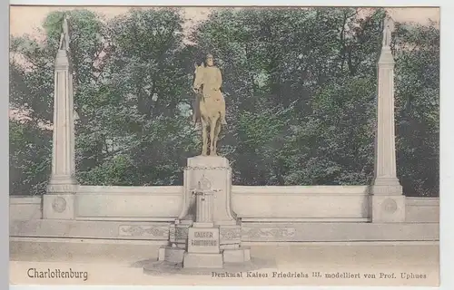 (107737) AK Berlin Charlottenburg, Denkmal Kaiser Friedrich III., um 1905