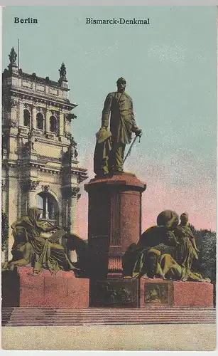 (106127) AK Berlin, Bismarckdenkmal, vor 1945