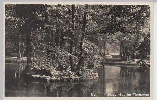 (105351) Foto AK Berlin, Neuer See im Tiergarten, 1929