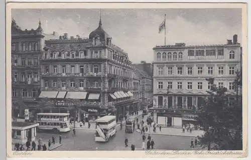 (105340) AK Berlin, Unter den Linden - Ecke Friedrichstraße, 1936