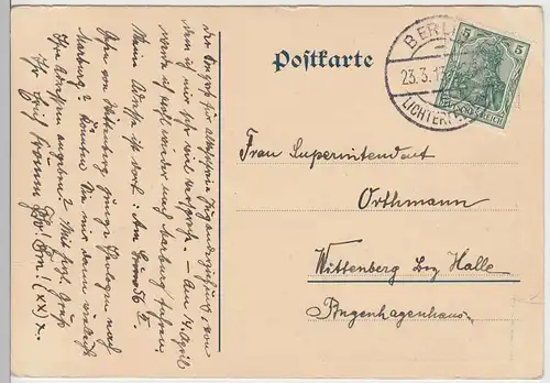 (105334) AK Berlin Lichterfelde, Loge "Zur befreienden Tat", 1913