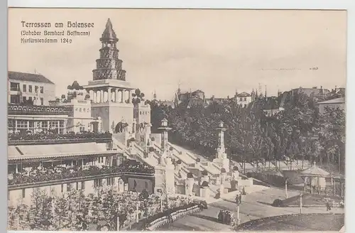 (105332) AK Berlin Grunewald, Terrassen am Halensee, vor 1905