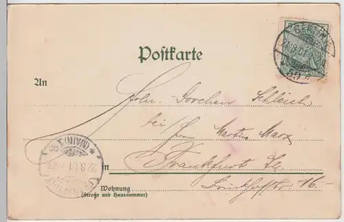 (104903) AK Potsdam, Neuen Palais, Sommerresidenz S.M. des Kaisers, 1901