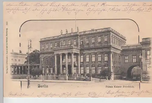 (104896) AK Berlin, Palais Kaiser Friedrich, 1900