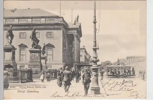 (104894) AK Berlin, Königl. Opernhaus, 1901