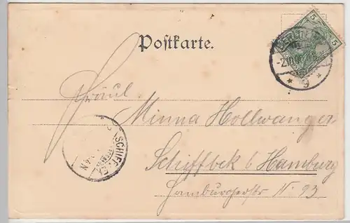 (104889) AK Berlin, Gruss aus dem Kaiser-Keller, Apostelkeller, 1900
