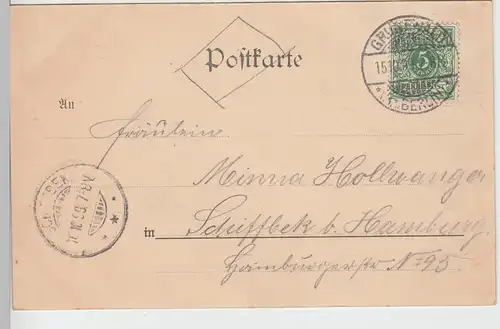 (104873) AK Berlin, Gruss aus Hundekehle 1899