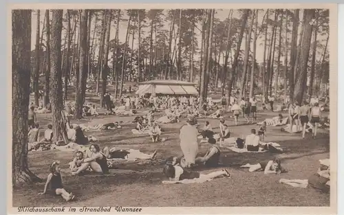 (104872) AK Berlin Wannsee, Milchausschank im Strandbad, 1920er