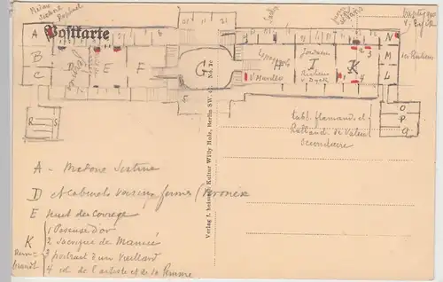 (104871) AK Berlin Wannsee, Schloss auf der Pfaueninsel, um 1910