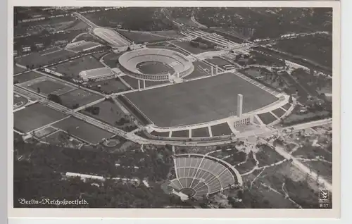 (104228) Foto AK Berlin, Reichssportfeld, Luftbild, 1930er