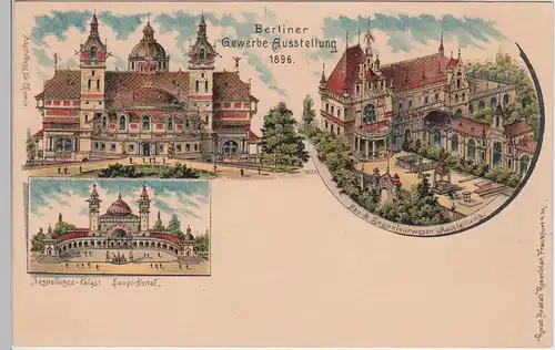 (101256) AK Berlin, Berliner Gewerbe Ausstellung 1896