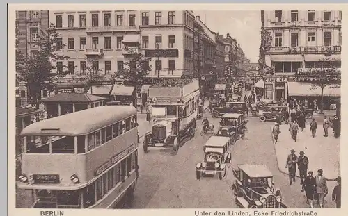 (100414) AK Berlin, Unter den Linden, Ecke Friedrichstraße, vor 1945