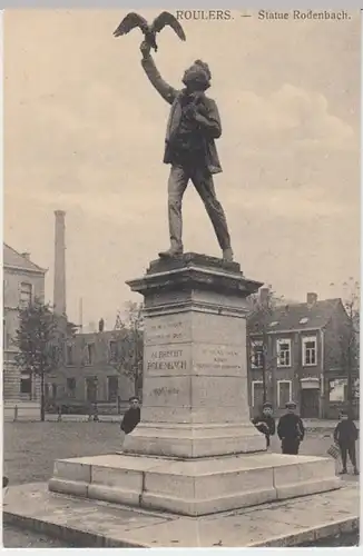 (8356) AK Roulers, Roeselare, Albrecht Rodenbach Statue 1915