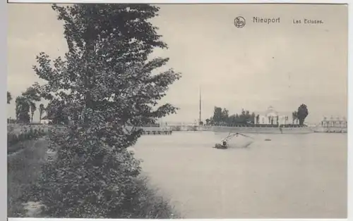 (6898) AK Nieuwpoort, Schleusen, vor 1945
