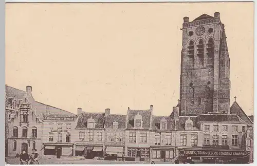 (50377) AK Veurne (Furnes), Grand Place, St. Nicolas Kirche, 1916