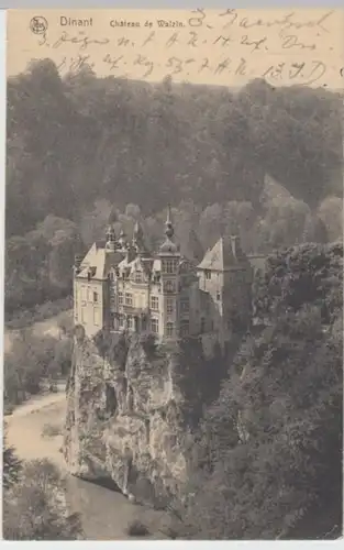(3305) AK Dinant, Schloss Walzin, Feldpost 1915