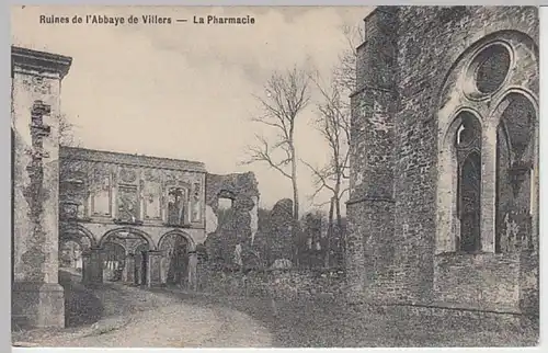 (21506) AK Villers-la-Ville, Ruinen der Abtei, Apotheke, vor 1945