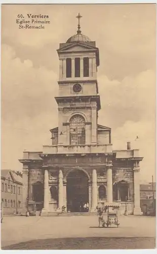(17494) AK Verviers, Eglise Primaire St-Remacle vor 1945
