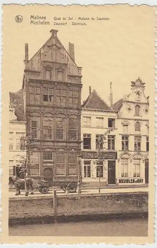 (15784) AK Malines, Mechelen, Zoutwerf, Zalmhuis, vor 1945