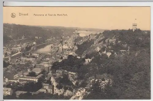 (13127) AK Dinant, Panorama, Montfort Turm, vor 1945