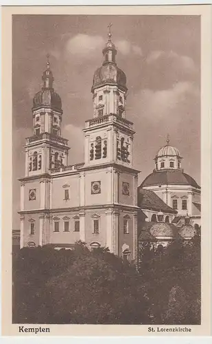 (99061) AK Kempten, St. Lorenzkirche, vor 1945