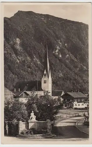 (98901) Foto AK Bayrischzell gegen Traither, vor 1945