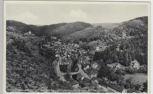 (98217) AK Berneck im Fichtelgebirge, Blick v. Rothersfelsen v. 1945