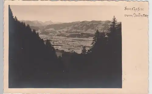 (98214) Foto AK Sonthofen im Allgäu, Blick vom Grünten, 1929