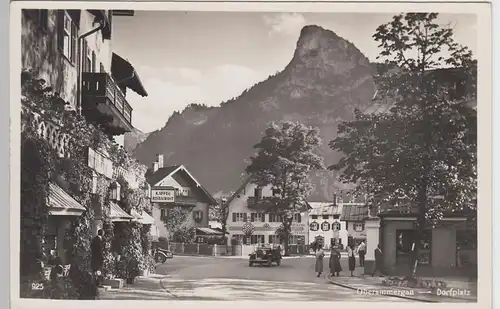 (98211) Foto AK Oberammergau, Dorfplatz, vor 1945