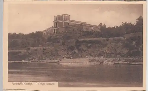 (98199) AK Aschaffenburg, Pompejanum, aus Leporello vor 1945