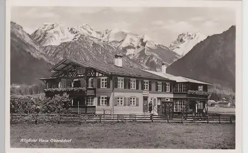 (98193) Foto AK Oberstdorf, Allgäuer Haus, vor 1945