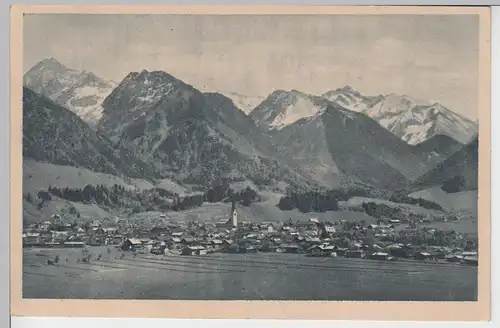 (98191) AK Oberstdorf, Gesamtansicht, 1921