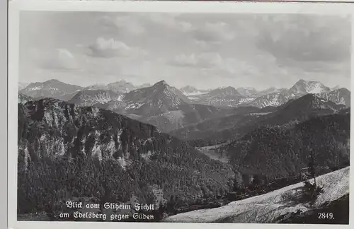 (98183) Foto AK Edelsberg (Allgäuer Alpen), Blick v. Skiheim Fichtl, vor 1945