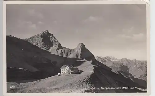 (98178) Foto AK Rappenseehütte, Allgäuer Alpen, 1935