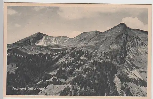 (98163) AK Fellhorn Söllerkopf, Allgäuer Alpen, vor 1945